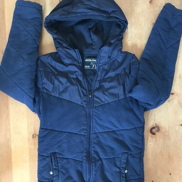 Jack & Jones Men’s Blue Winter Jacket - Size L - Picture 3 of 8